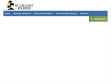 Tablet Screenshot of naturecoastinsurance.com